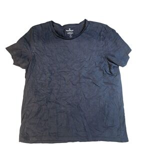 Bombas Shirt Mens Large Blue Pima Cotton Crewneck Solid Tee Tagless Casual